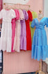 Summer V-neck Puff Sleeve Flounce Dresses